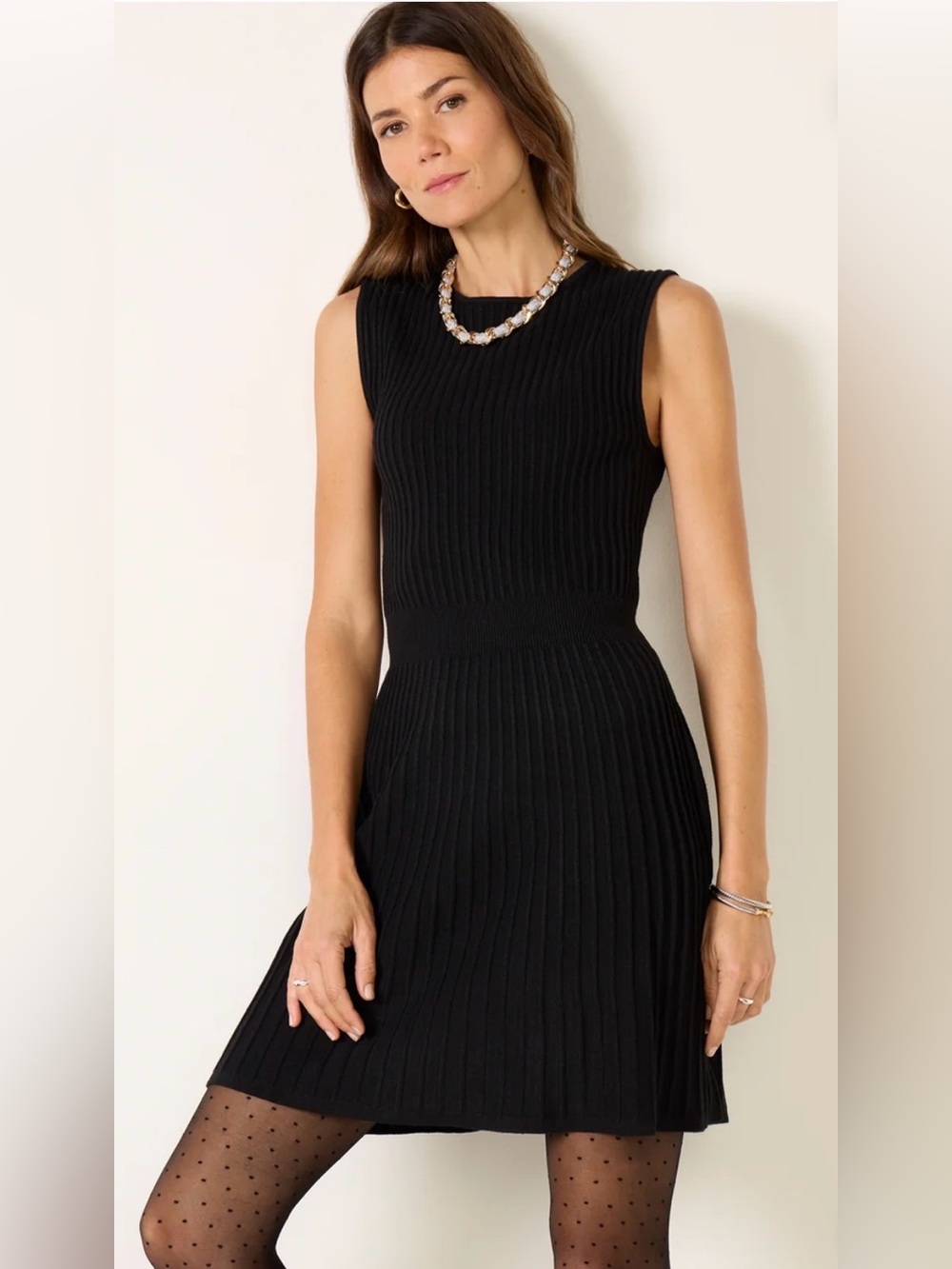 NWT Maddie Black Knit Dress Size XS